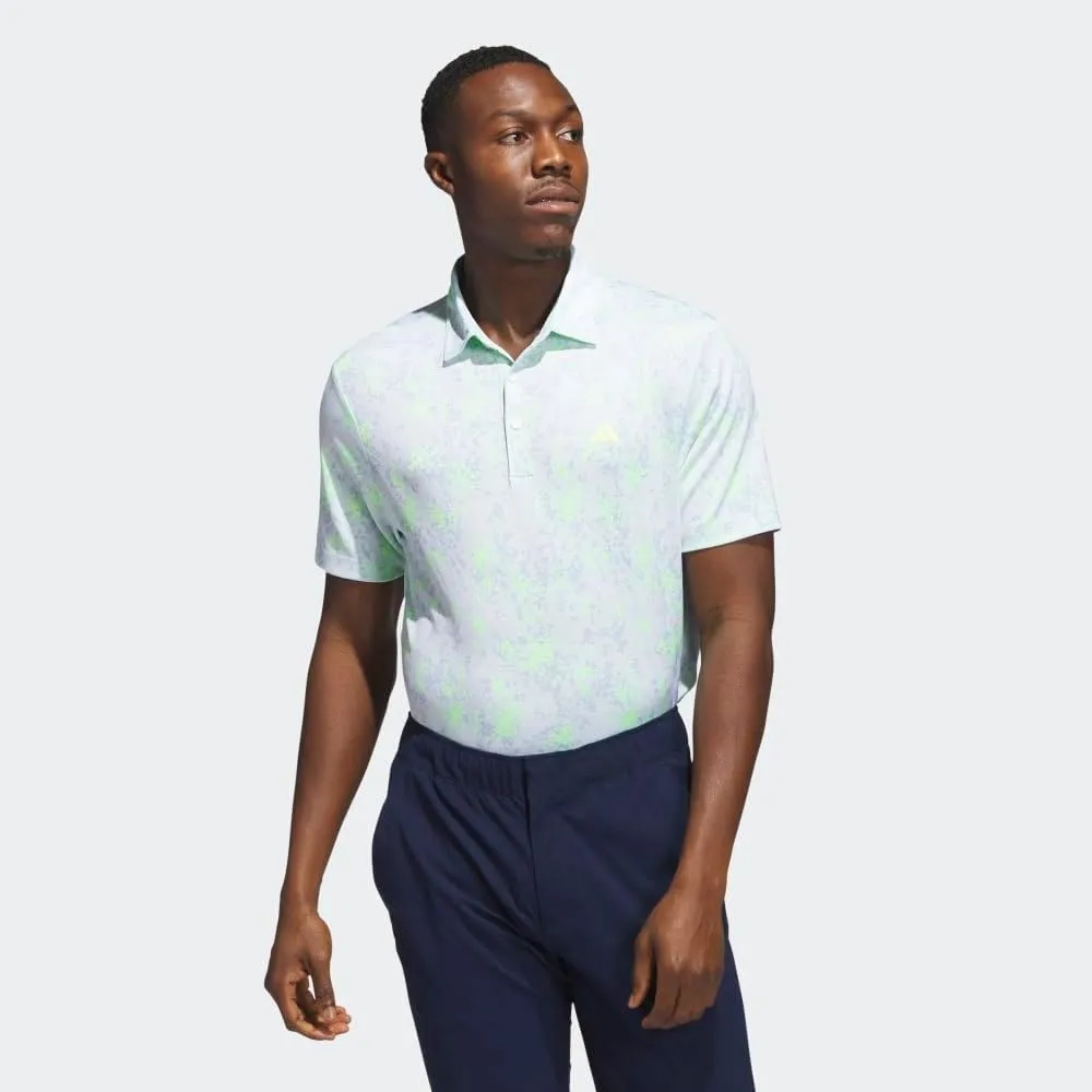 adidas Men's Burst Jacquard Golf Polo Shirt