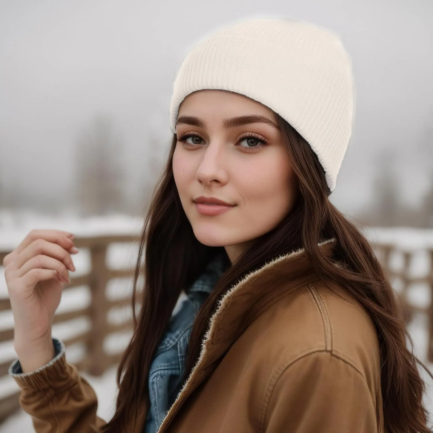 Beanie Hats for Men Women, Classic Knit Cuff Soft Warm Winter Hats Unisex Daily Skull Cap