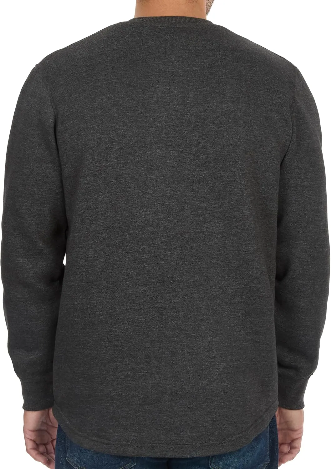 Coleman Men's Long Sleeve Henley Fleece Sweatshirt - 3-Button Placket - Comfortable Cotton Blend for All Seasons