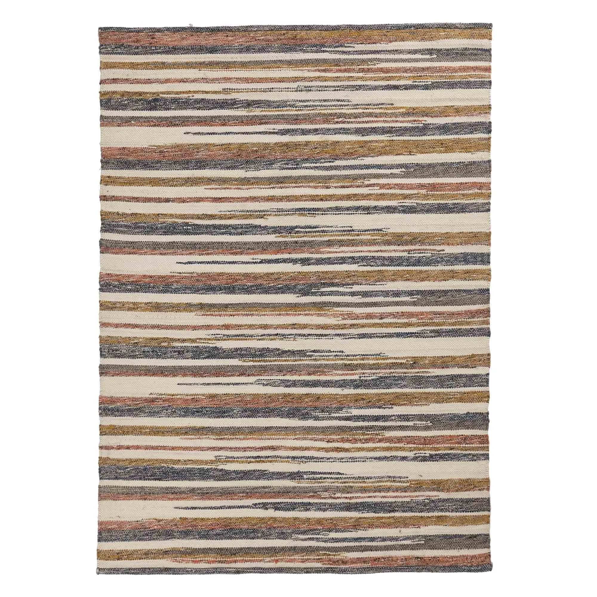 Colmar Rug [Mustard/Cognac/Dark blue]