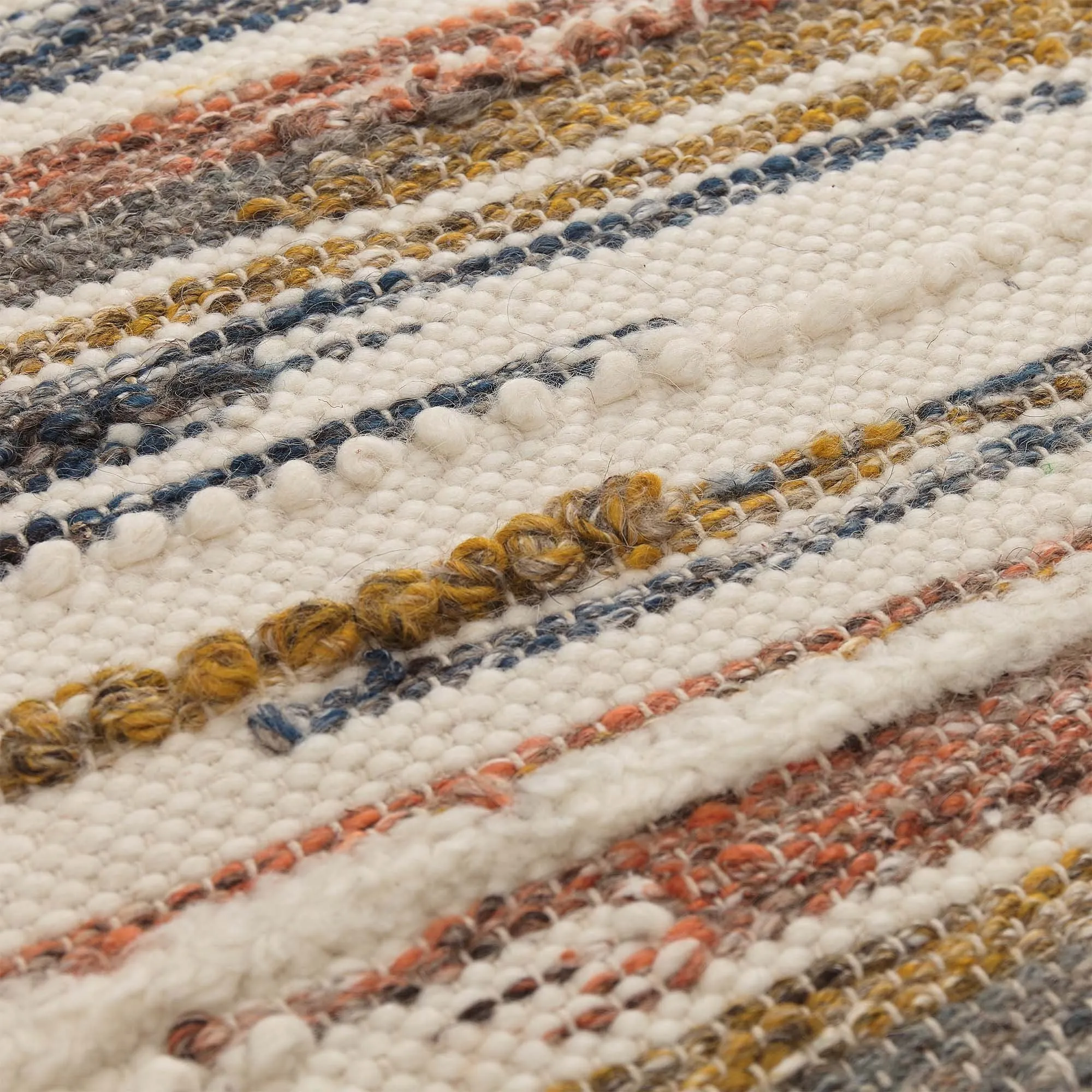 Colmar Rug [Mustard/Cognac/Dark blue]
