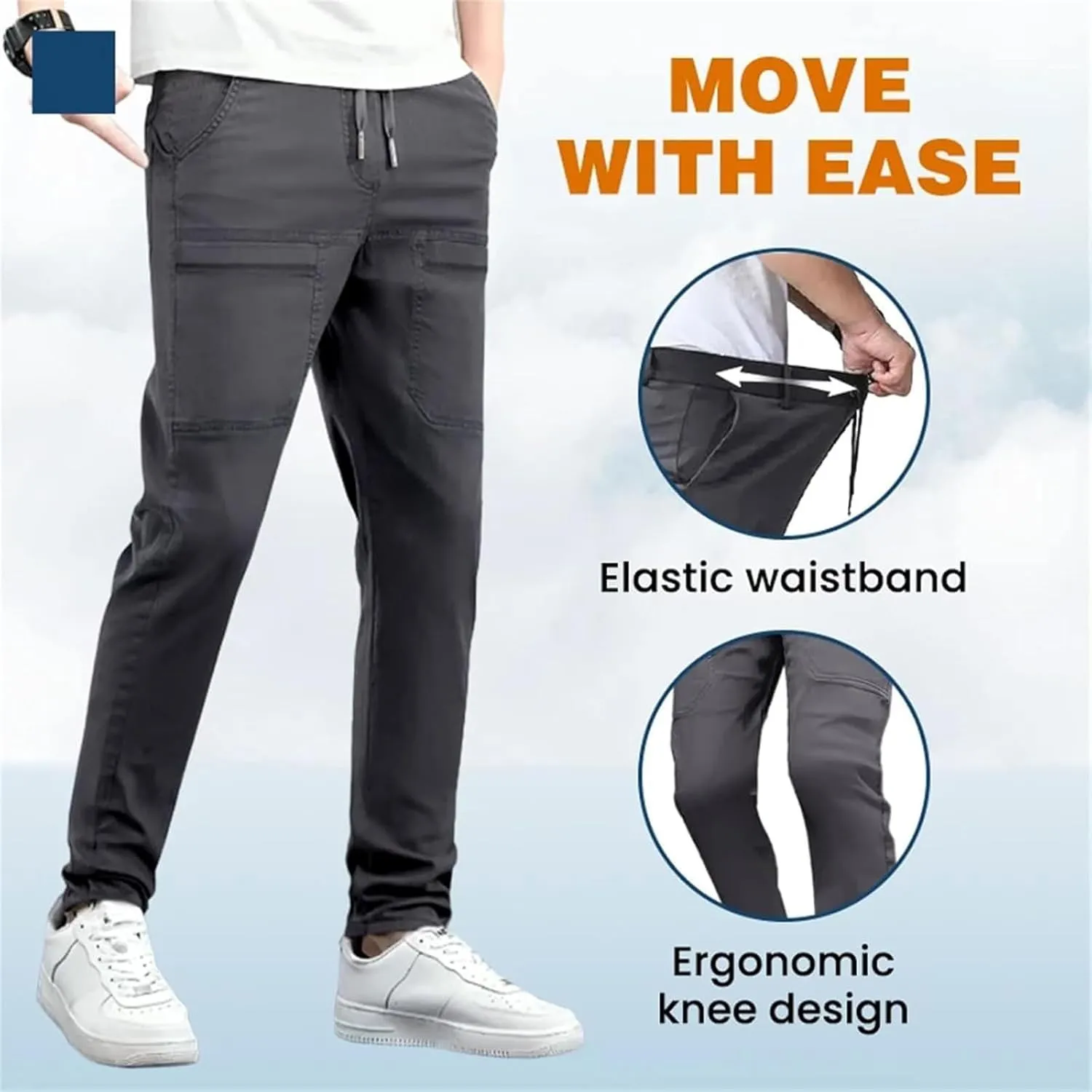 Multipants - High Stretch Multi-Pocket Durable Cargo Pants, Elastic, Comfortable and Breathable