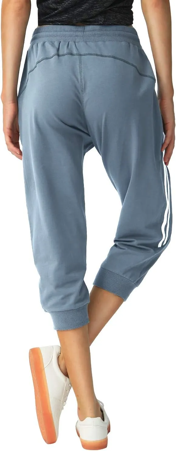 SPECIALMAGIC Women's Capri Pants Cropped Joggers with Pockets Elastic Waist Drawstring Capri Sweatpants