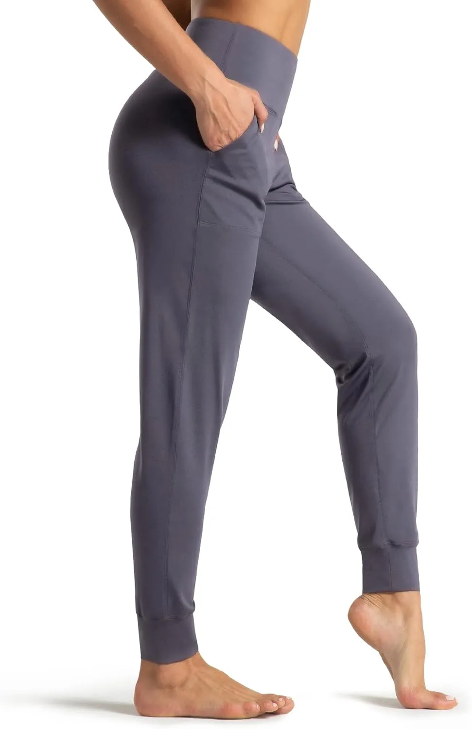 Wjustforu Women's High Waist Joggers Sweatpants Lightweight & Comfortable Yoga Pants with Pockets