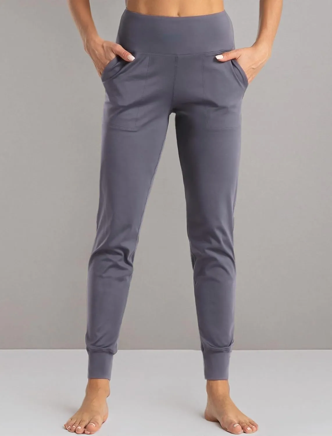 Wjustforu Women's High Waist Joggers Sweatpants Lightweight & Comfortable Yoga Pants with Pockets